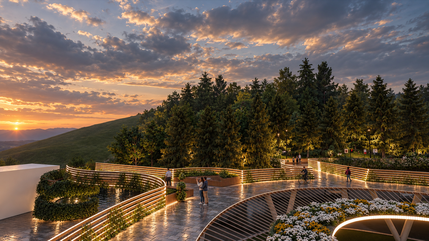 Dilijan canopy walk render 1