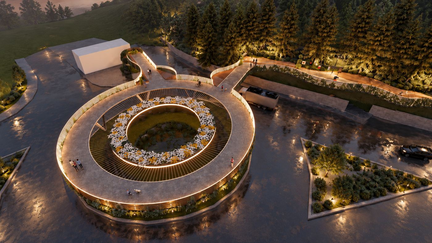 Dilijan canopy walk render 2